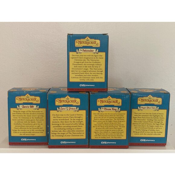 CVS Treasure Nutcracker Mouse Fairy Christmas Tree Ballet 2001 Lot of 5 - Picture 14 of 16